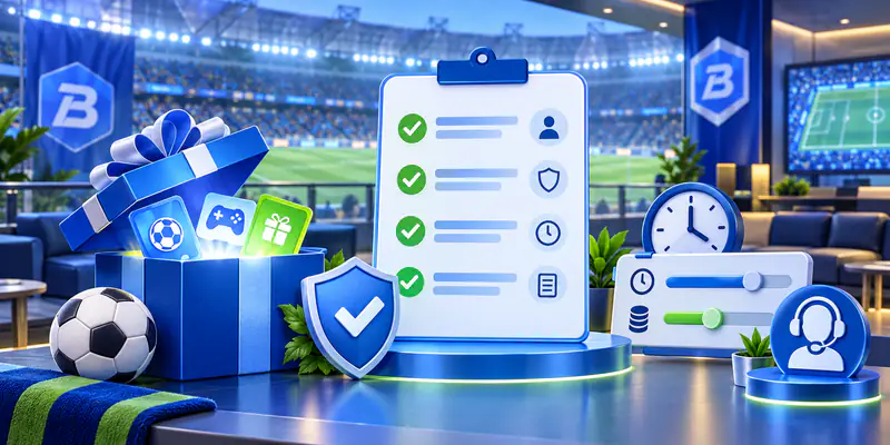Minh họa đọc điều kiện khuyến mãi, đặt giới hạn và liên hệ hỗ trợ BET88